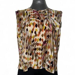 Plisse Women's multi Blouse